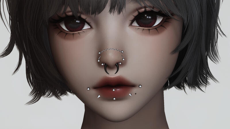 Facial piercings