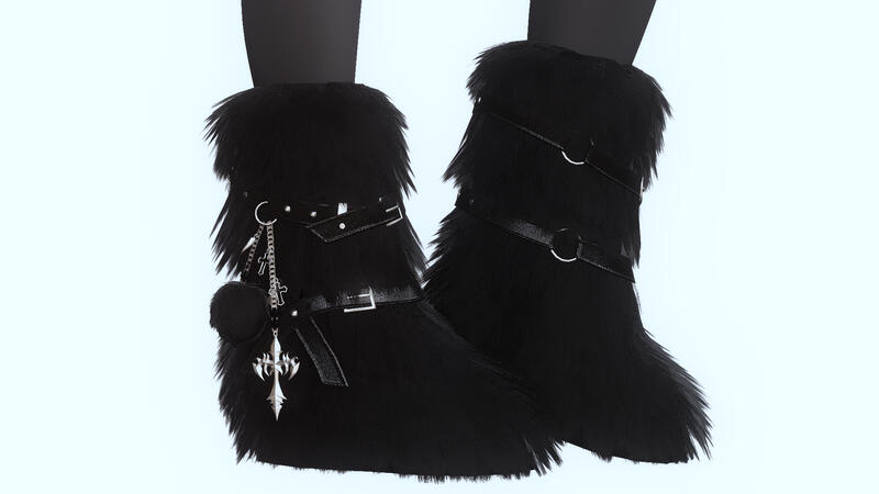 Fur boots
